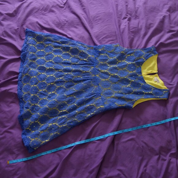 Magic Blue with Yellow Inner Size M Dress - Picture 5 of 16